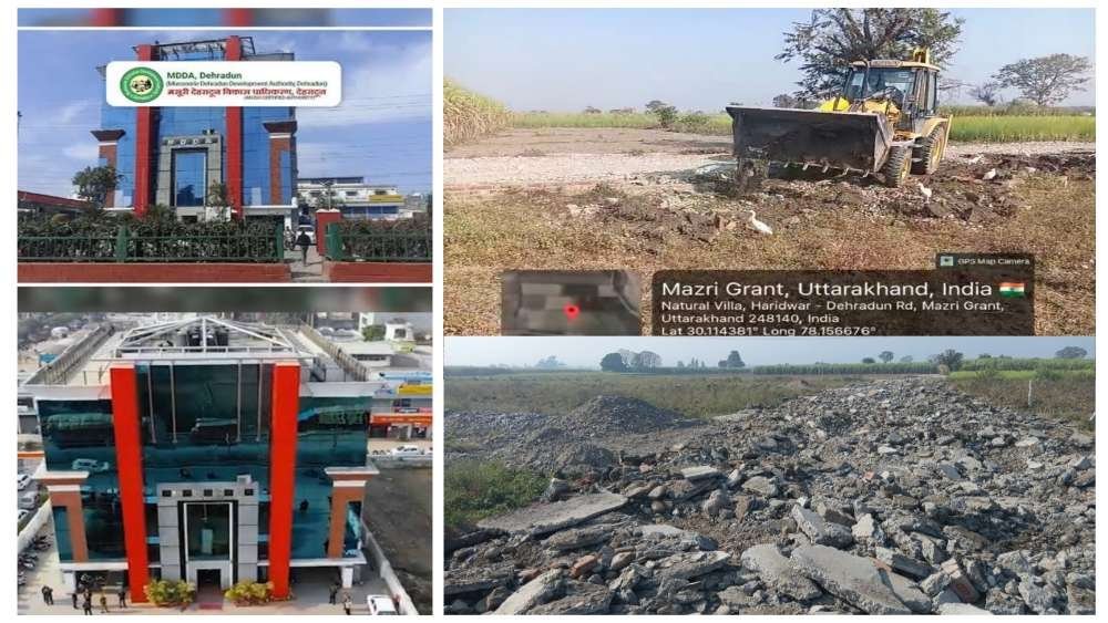 एमडीडीए का अवैध प्लॉटिंग पर बड़ा प्रहार, सेरगढ़ माजरी ग्रांट में 20 बीघा क्षेत्र ध्वस्त