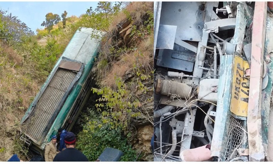 उत्तराखंड में दर्दनाक बस हादसा : रामनगर जा रही बस गहरी खाई में गिरी, छह यात्रियों की मौत