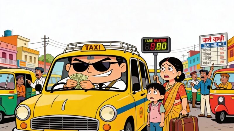 घर-घर तक छोड़ने वाले टैक्सी संचालक करने लगे मनमानी