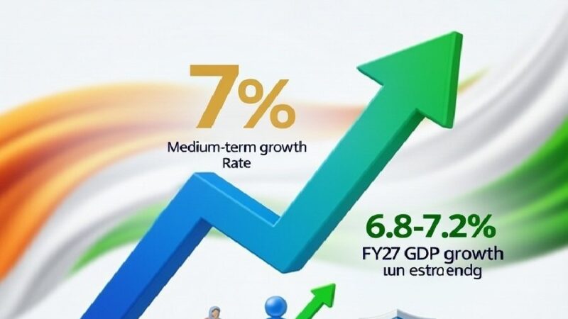 आर्थिक सर्वेक्षण 2025-26 : भारत की मध्यम अवधि विकास दर 7% पर, FY27 में GDP ग्रोथ 6.8-7.2% अनुमानित