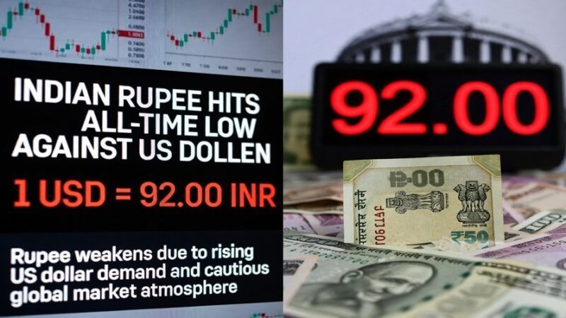 अमेरिकी डॉलर के मुकाबले अब तक के सबसे निचले स्तर पर भारतीय रुपया  