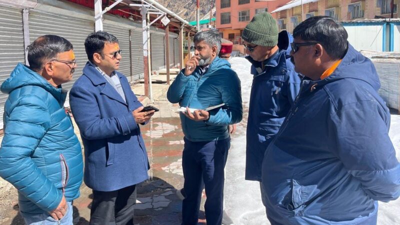 सीईओ थपलियाल ने किया यात्रा पूर्व व्यवस्थाओं का स्थलीय निरीक्षण