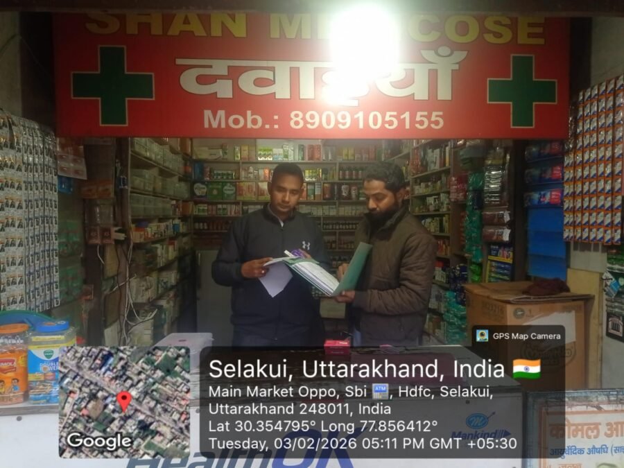 “सेफ ड्रग, सेफ लाइफ अभियान” के तहत औषधि विभाग की देहरादून में कोडीन युक्त कफ सिरप की अवैध बिक्री पर सख्ती