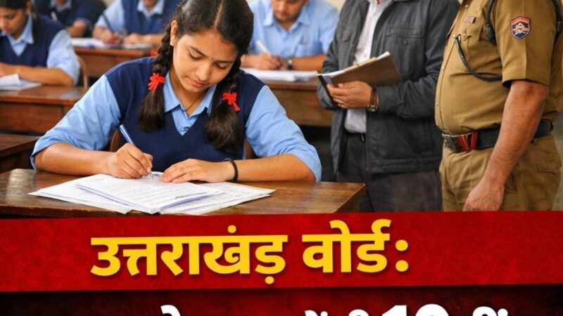 उत्तराखंड बोर्ड : 10वीं और 12वीं की परीक्षाएं शुरू, नकल रोकने के लिए कड़े प्रबंध