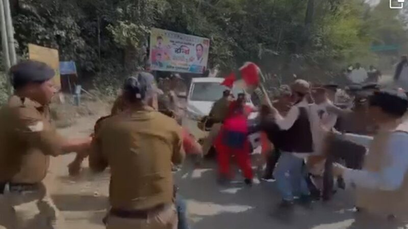 सिमली में उक्रांद कार्यकर्ताओं ने विधायकों को रोका, गिरफ्तार