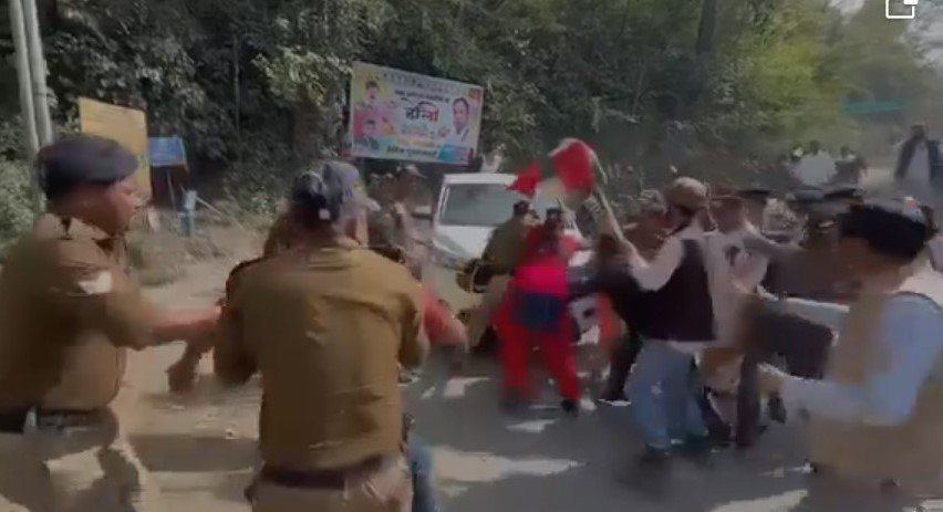 सिमली में उक्रांद कार्यकर्ताओं ने विधायकों को रोका, गिरफ्तार