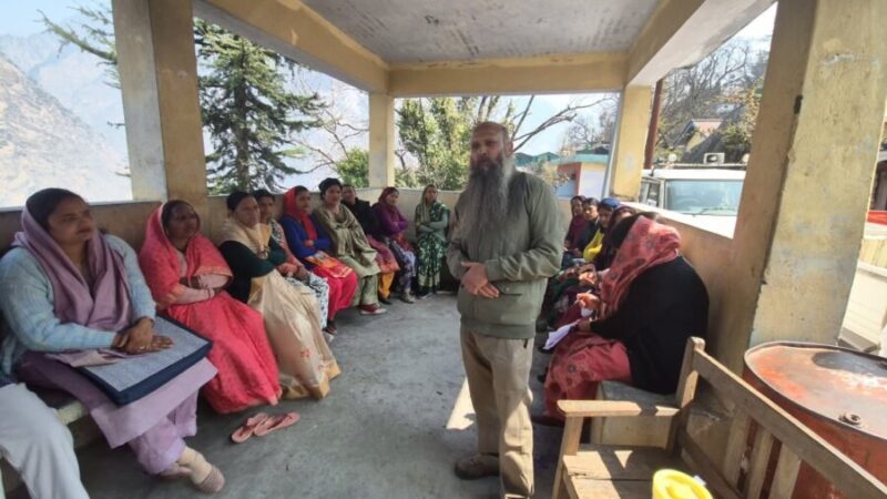 जोशीमठ संघर्ष समिति का एक दिवसीय धरना