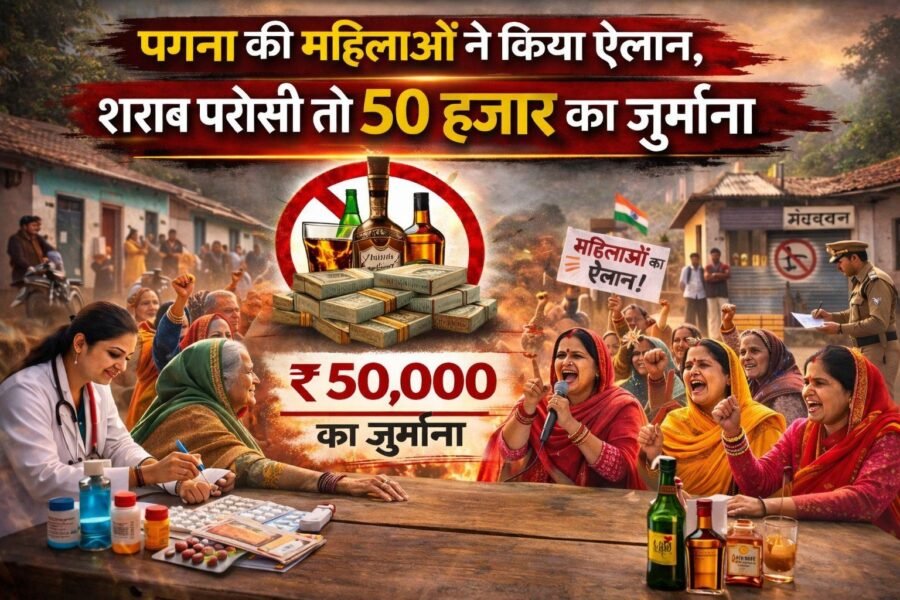 पगना की महिलाओं ने किया ऐलान, शराब परोसी तो 50 हजार का जुर्माना