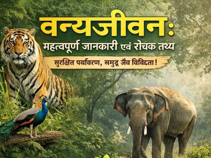वन्यजीवन के बारें में महत्वपूर्ण जानकारी एवं रोचक तथ्य ………