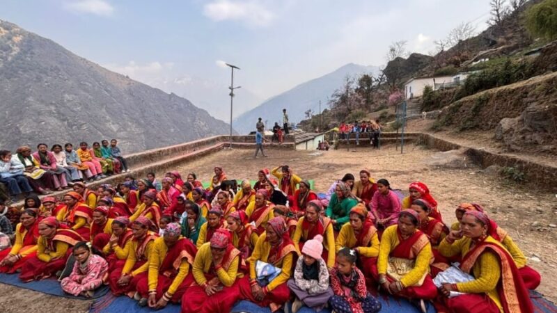 थैंग में पहली बार गूँजी महिला सशक्तीकरण की गूँज