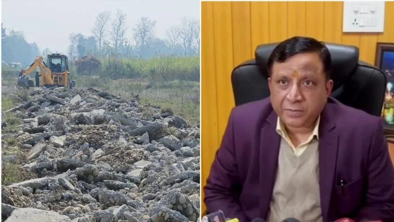 77 बीघा अवैध प्लॉटिंग पर चला एमडीडीए का बुलडोजर, उपाध्यक्ष बंशीधर तिवारी की आमजन को सलाह – सस्ते प्लॉट के लालच से बचें, खरीद से पहले जांचें एमडीडीए की स्वीकृति