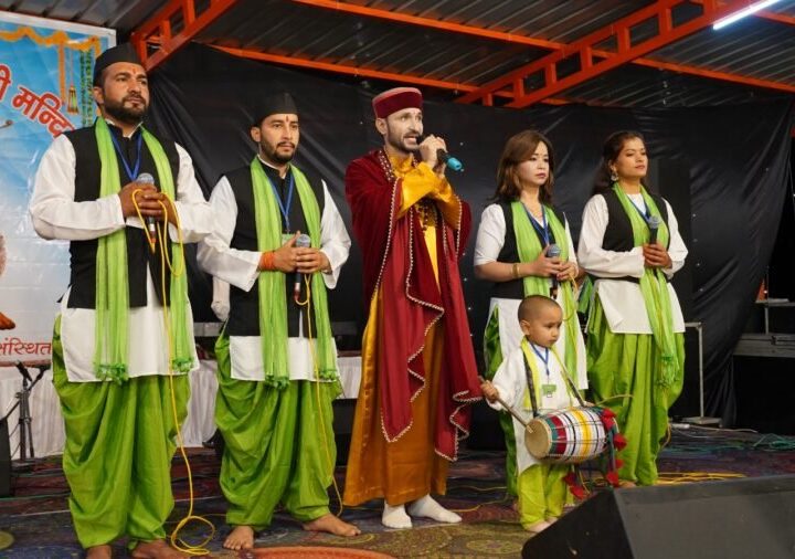 प्राचीन माँ अम्बिका देवी मंदिर राजपुर में माता के भजनों और जागर पर झूमे भक्तगण