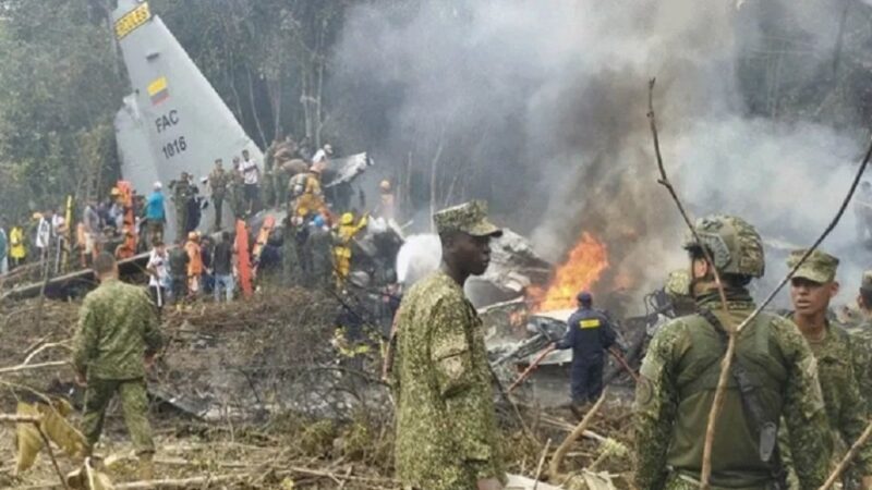 कोलंबिया में सैन्य विमान हादसा, 60 से अधिक लोगों की मौत, कई लापता