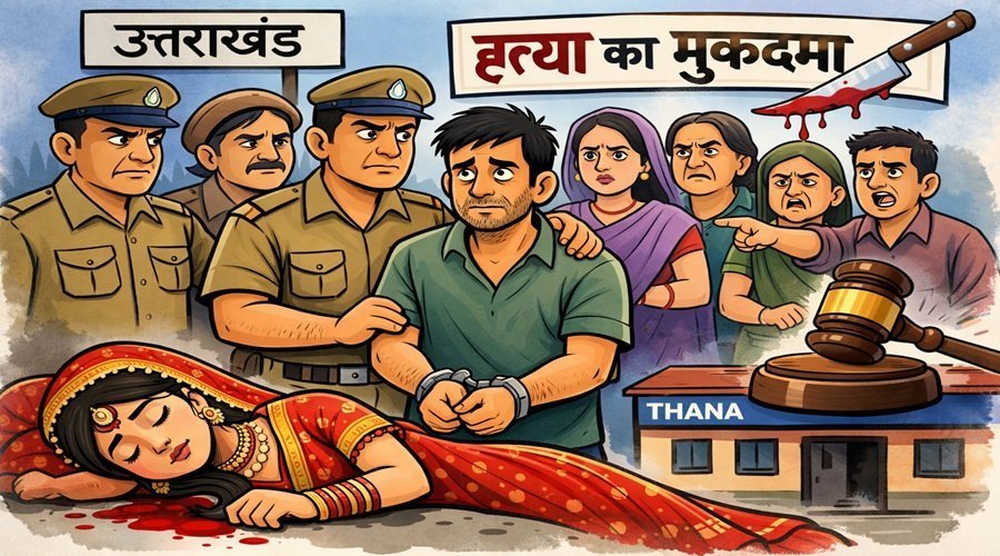 उत्तराखंड : नवविवाहिता की संदिग्ध मौत, पति समेत 5 पर हत्या का मुकदमा, पति गिरफ्तार