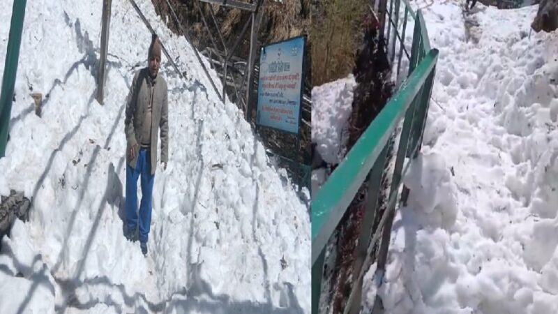 उत्तराखंड : सिर पर चारधाम यात्रा, यमुनांत्री मार्ग बदहाल, हिमस्खलन से घोड़ापड़ाव, टिनशेड और पैदल मार्ग क्षतिग्रस्त