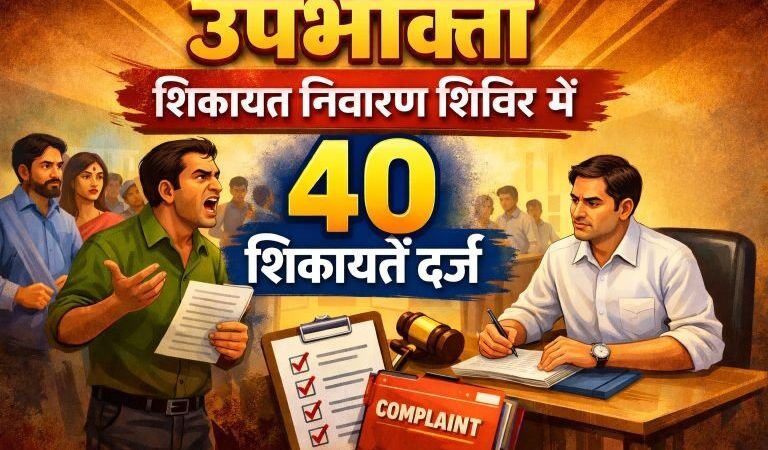उपभोक्ता शिकायत निवारण शिविर में 40 शिकायतें दर्ज