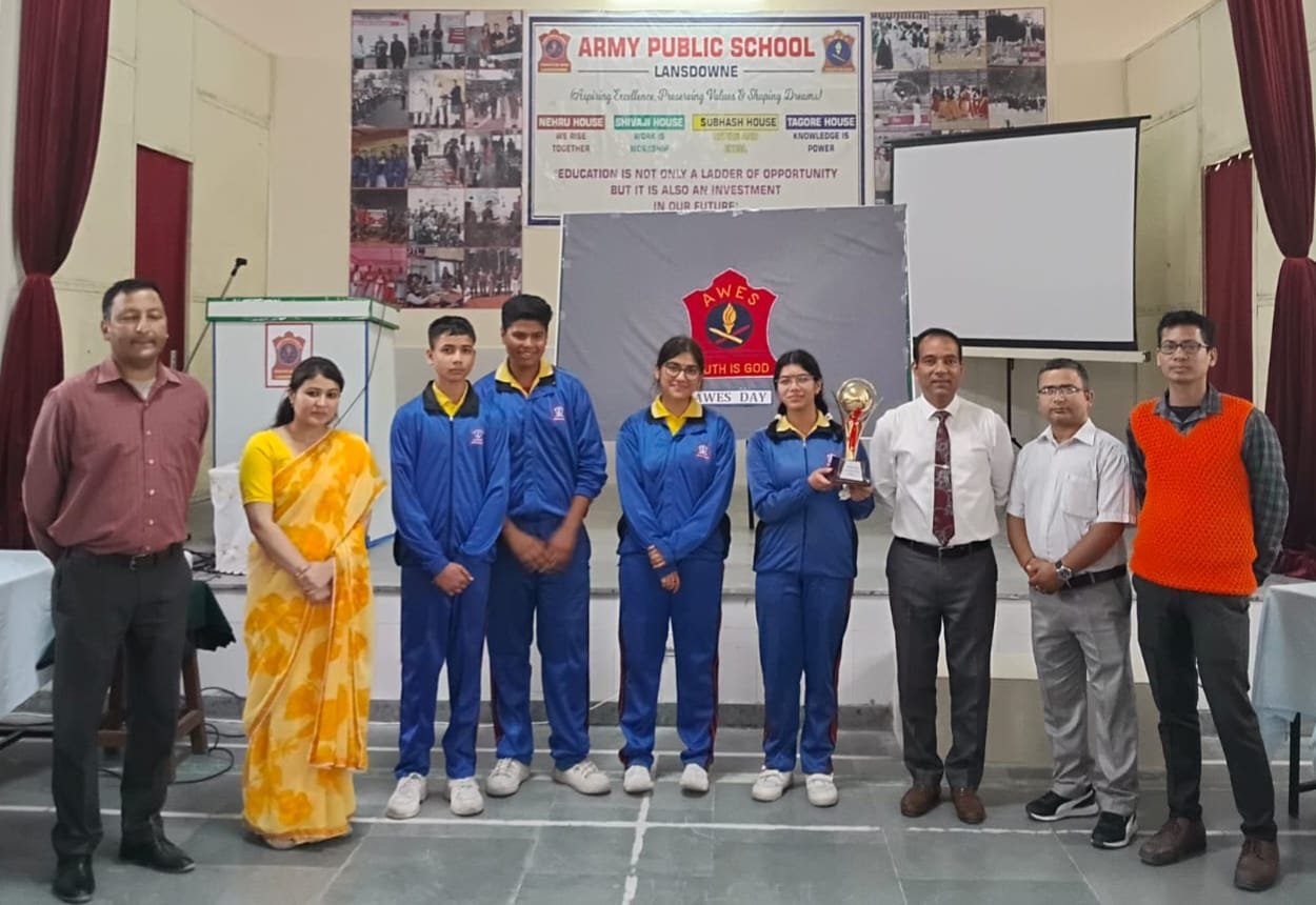 आर्मी पब्लिक स्कूल लैंसडौन में आर्मी वेलफेयर सोसाइटी स्थापना दिवस पर विविध प्रतियोगिताओं का आयोजन