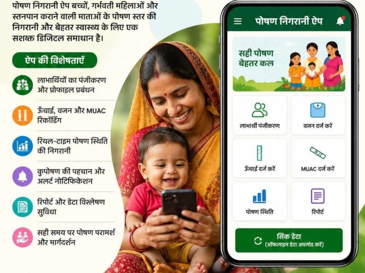 पोषण निगरानी ऐप : कुपोषण के समाधान के लिए डेटा का उपयोग