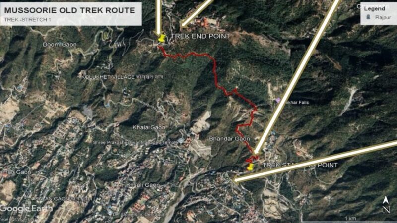 धामी सरकार की पहल, ऐतिहासिक किपलिंग ट्रैक का होगा कायाकल्प, मसूरी को मिलेगा नया शांत पर्यटन मार्ग, उपाध्यक्ष MDDA बंशीधर तिवारी ने कहा – प्रकृति के बीच सुकून भरा सफर देगा किपलिंग ट्रैक