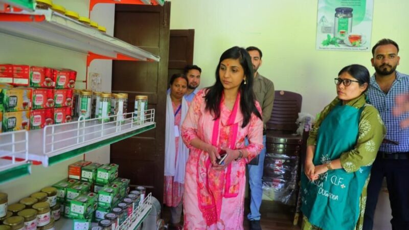 डीएम स्वाति एस. भदौरिया ने दुगड्डा ग्रोथ सेंटर में मसाला व हर्बल चाय यूनिट का किया निरीक्षण, सेमी-ऑटोमेशन व ऑनलाइन बिक्री के निर्देश