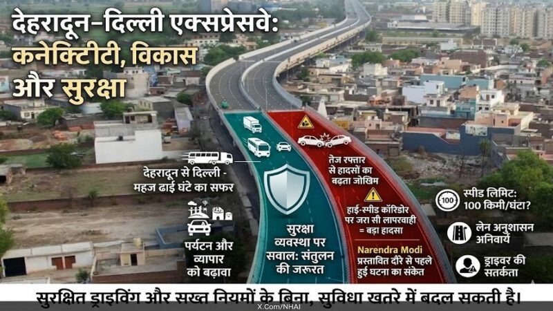 देहरादून–दिल्ली एक्सप्रेसवे : रफ्तार का फायदा या बढ़ता खतरा?