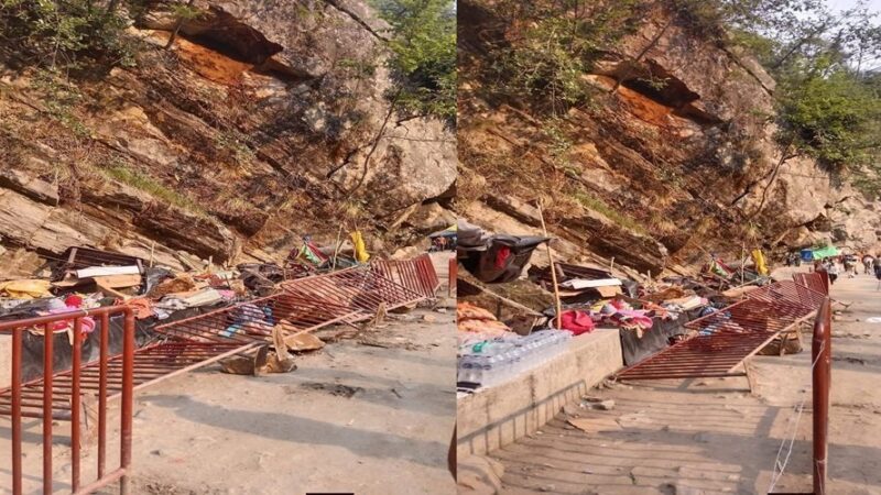 रुद्रप्रयाग में पहाड़ी से गिरे पत्थरों की चपेट में आए यात्री, एक की मौत, एक गंभीर घायल