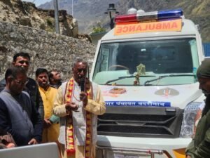 तीर्थयात्रियों की सुविधा को बदरीनाथ में हाईटेक एंबुलेंस