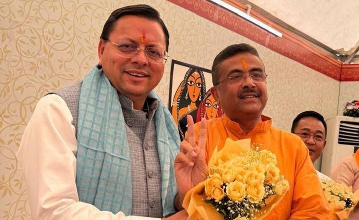 मुख्यमंत्री पुष्कर सिंह धामी ने बंगाल के नये मुख्यमंत्री सुवेंदु अधिकारी को दी बधाई