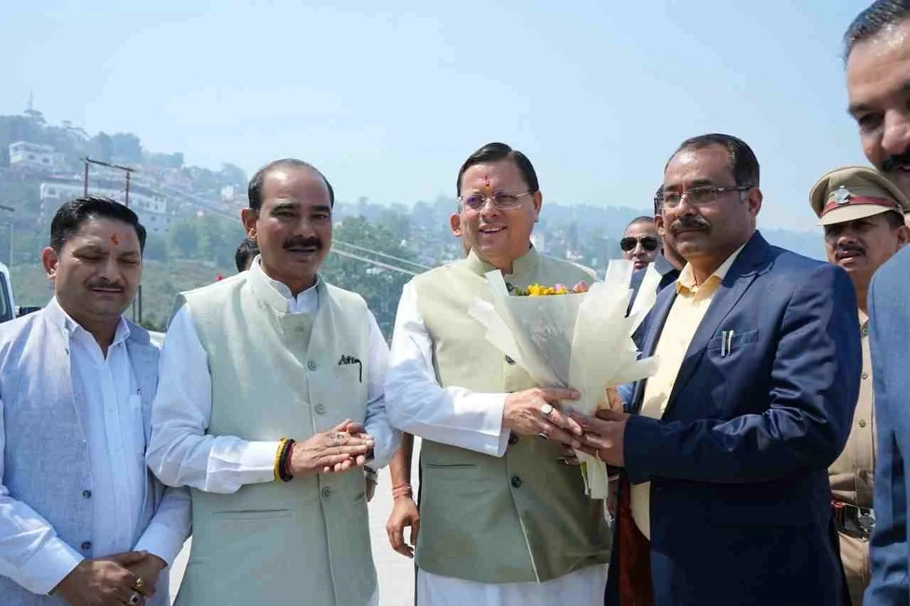 मुख्यमंत्री पुष्कर सिंह धामी पहुंचे अल्मोड़ा, दी 138 करोड़ की सौगात