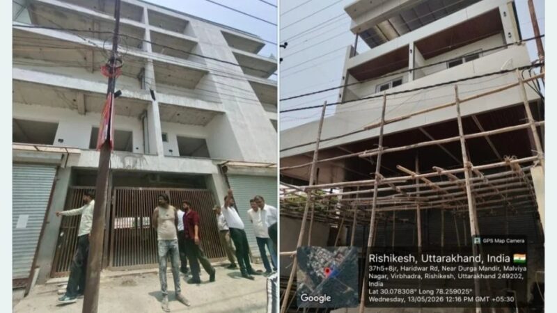 ऋषिकेश में एमडीडीए का बड़ा अभियान, आठ अवैध बहुमंजिला भवन सील