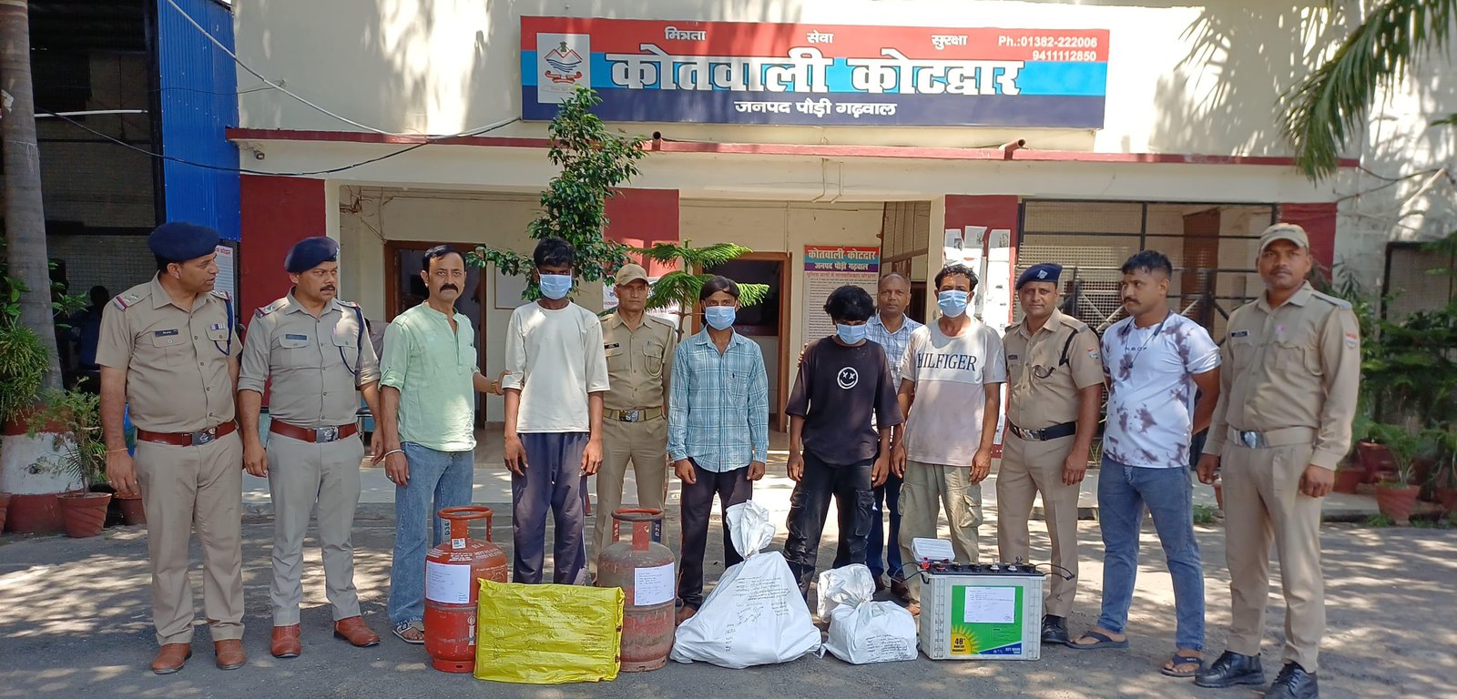 कोटद्वार : जल निगम कॉलोनी व हरसिंहपुर चोरी कांड का खुलासा, 4 आरोपी गिरफ्तार