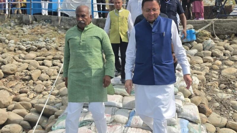 मुख्यमंत्री पुष्कर सिंह धामी ने गदरपुर में अंतर्राष्ट्रीय क्याकिंग एवं कैनोइंग प्रतियोगिता की तैयारियों का लिया जायजा