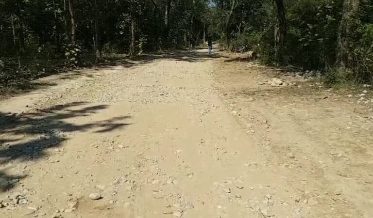 लालढांग–चिल्लरखाल मार्ग पर स्थानीय वाहनों को मिली राहत