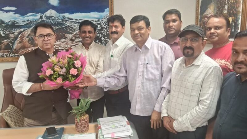 राज्य निगम कर्मचारी महासंघ ने वित्त सचिव रणवीर सिंह चौहान से की शिष्टाचार भेंट