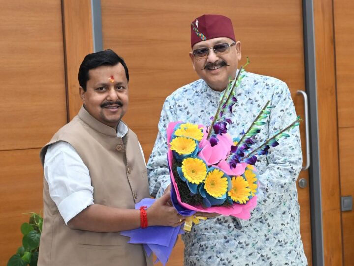 कैबिनेट मंत्री सतपाल महाराज ने भाजपा के राष्ट्रीय अध्यक्ष नितिन नबीन से की शिष्टाचार भेंट