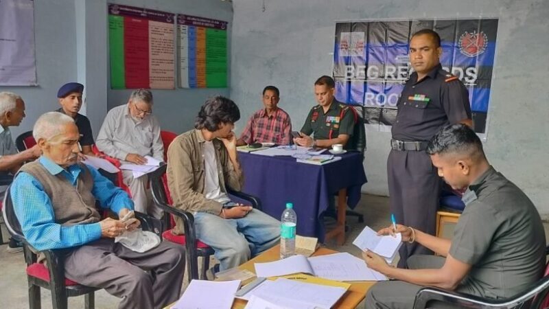 पेंशन समेत विभिन्न प्रकरणों का मौके पर हुआ निस्तारण, 68 पूर्व सैनिकों, विधवाओं व आश्रितों ने लिया लाभ