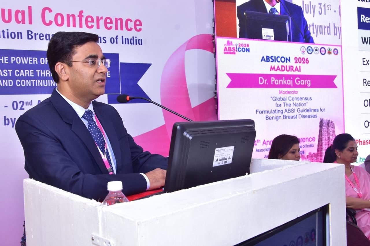 एसोसिएशन ऑफ ब्रेस्ट सर्जन्स ऑफ इंडिया के निदेशक शिक्षा उत्तर क्षेत्र निर्वाचित हुए श्री महंत इन्दिरेश हॉस्पिटल के सर्जिकल ऑन्कोलॉजिस्ट डॉ. पंकज गर्ग
