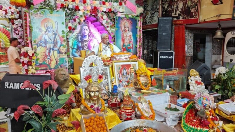 धर्मपुर के प्राचीन शिव मंदिर में शिव महापुराण कथा के षष्ठम दिवस पर आचार्य सुभाष जोशी ने बताया – ‘कल्याणकारी भाव ही शिव है’