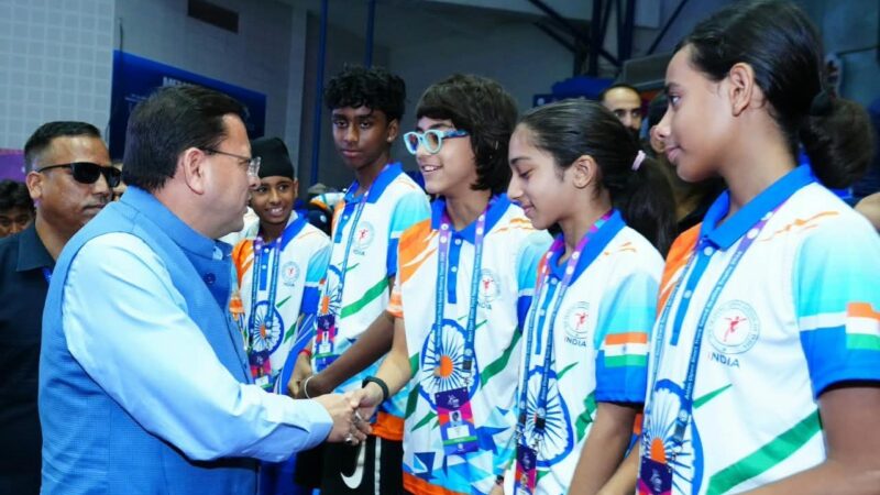 एशियन ओपन शॉर्ट ट्रैक स्पीड स्केटिंग ट्रॉफी का मुख्यमंत्री ने किया शुभारंभ