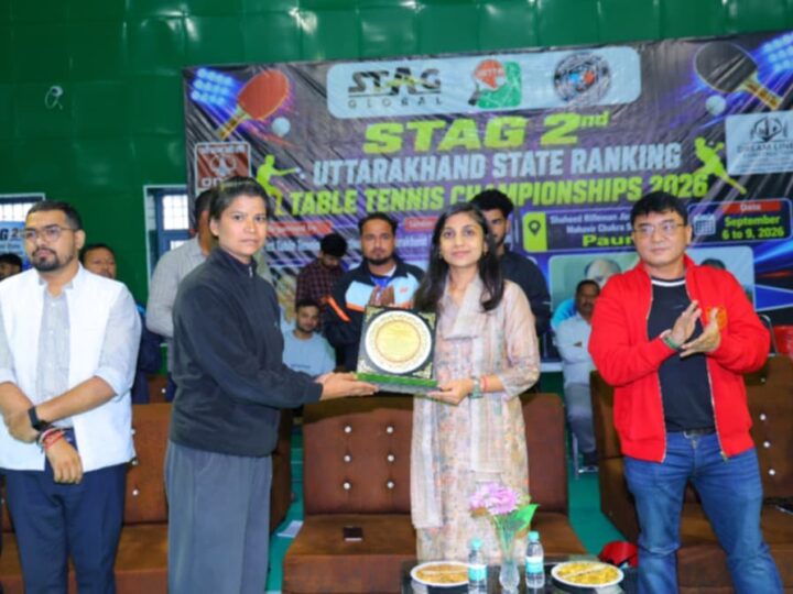 पौड़ी में राज्य स्तरीय टेबल टेनिस प्रतियोगिता का शुभारंभ