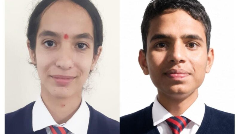मुख्यमंत्री युवा विद्यार्थी मंथन कार्यक्रम में आर्मी पब्लिक स्कूल लैंसडौन के दो विद्यार्थियों का चयन