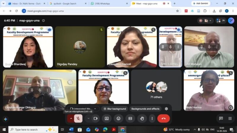 ‘शोध की आधारभूत अवधारणाएं’ समझने से मजबूत होगी अनुसंधान की नींव – कुलपति प्रो. अम्बरीश कुमार महाजन