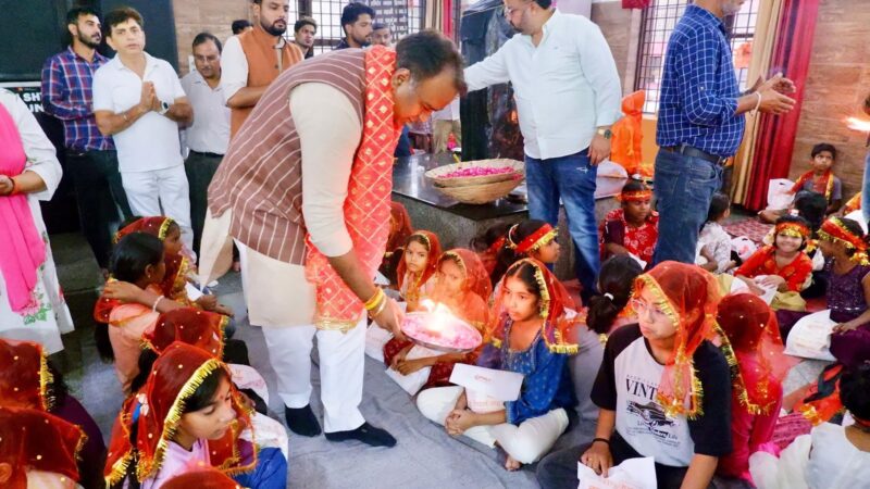 देहरादून : नवरात्र के दो दिनों में 2500 कन्याओं का पूजन