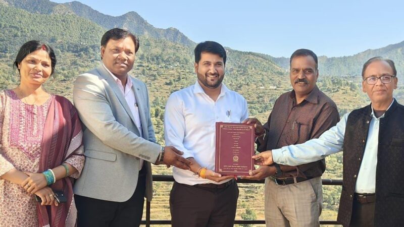 डॉ. गौरव जोशी ने PhD की उपाधि की अर्जित